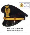 Berretto ISPETTORE SUPERIORE di Polizia di Stato completo DIADEMA da divisa Colore BLU PS fregio in metallo o ricamato