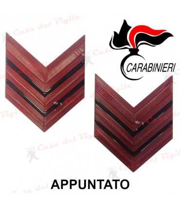 Coppia Gradi in Metallo CC APPUNTATO Carabinieri per drop - Grado metallo