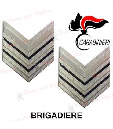 Coppia Gradi in Metallo CC BRIGADIERE per drop - Gradi metallici CARABINIERI