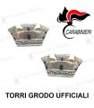 Gradi in Metallo per Ufficiali CC Torre per MAGGIORE TENENTE COLONNELLO COLONNELLO per divisa - Gradi metallici CARABINIERI