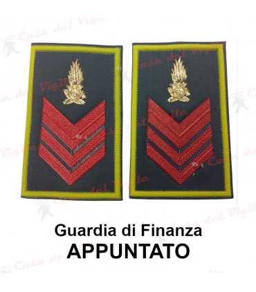Tubolari Guardia di Finanza APPUNTATO - Coppia gradi GDF