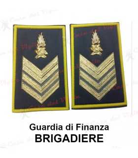 Tubolari Guardia di Finanza BRIGADIERE - Coppia gradi GDF