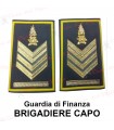 Tubolari Guardia di Finanza BRIGADIERE CAPO - Coppia gradi GDF