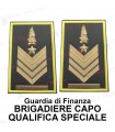 Tubolari Guardia di Finanza BRIGADIERE CAPO QUALIFICA SPECIALE - Coppia gradi GDF