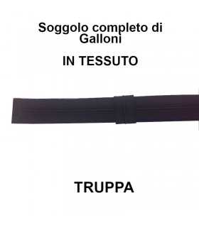 Soggolo per truppa in tessuto per Berretto Carabinieri o Guardia di Finanza CC GDF