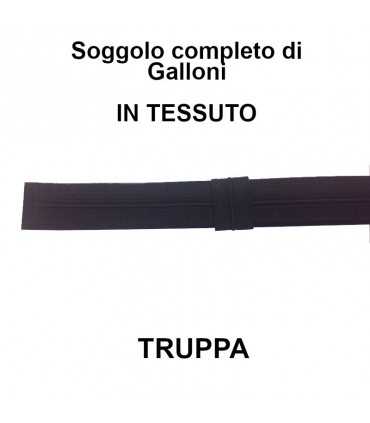 Soggolo per truppa in tessuto per Berretto Carabinieri o Guardia di Finanza CC GDF