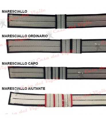 Soggolo completo di galloni per Berretto Carabinieri Maresciallo Ordinario Capo Aiutante CC Soggolo e Galloni per tesa da divisa