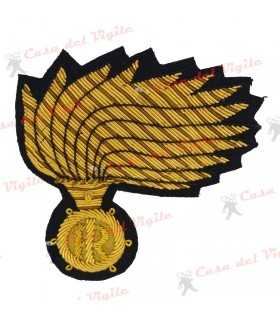 copy of Fregio fiamma ORO per Marescialli e Ufficiali Carabinieri da Berretto da divisa con vermiglione Maresciallo