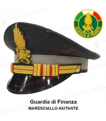 Berretto completo Maresciallo Aiutante Guardia di Finanza DIADEMA con soggolo in tessuto GDF
