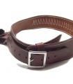 1CA – Western ring in tan leather with bullet loops and holster