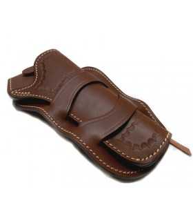 1CW - Fondina Vega Holster cow boy per revolver da 6,5 pollici estrazione diritta o cross draw in cuoio