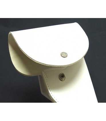 SD1 - Fondina Vega Holster in cuoio Bianca chiusa con pattina dotata di passante rotativo per Beretta 92 98