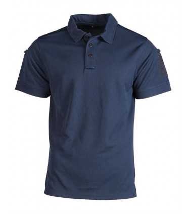 DARK BLUE TACT.SHORT SLEEVE POLO SHIRT QUICKDRY