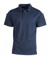 Polo Blu Navy tattica militare QUICK DRY in tessuto elastico con velcro porta penne e porta occhiali