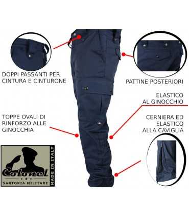 Pantalone operativo modello RANGER da divisa Polizia Locale Guardia Giurata GPG colore Blu Navy