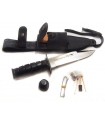 Coltello Fox Knives Military Explorer con kit di sopravvivenza con fodero