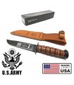 Coltello commemorativo KaBar Vietnam 9139 con fodero in cuoio US ARMY