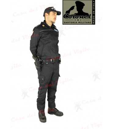 Complete uniform type operational suit BLACK Saharan jacket and operational trousers Security Guard