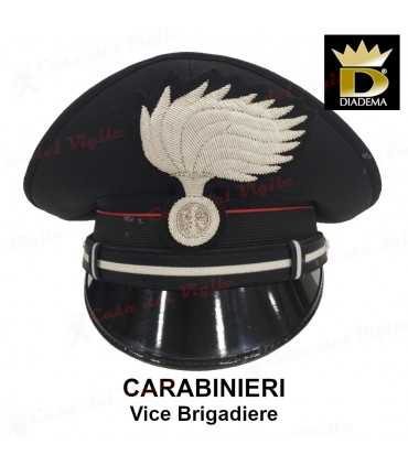 Full Cap Carabiniere DIADEMA VICE BRIGADIERE CARABINIERI with Subject and Gallons CC