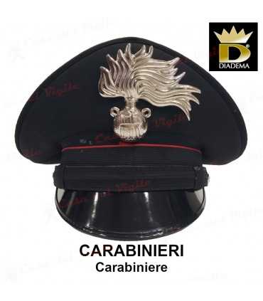 Berretto DIADEMA CARABINIERI APPUNTATO Fregio Metallo Soggolo e Galloni in Tessuto Carabinieri CC