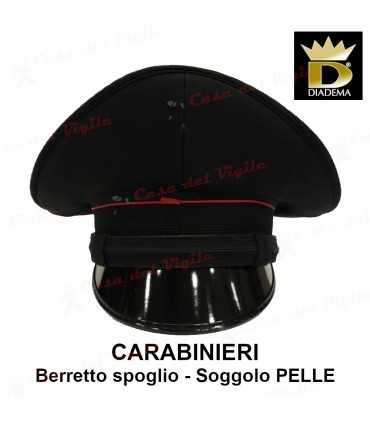 Neutral DIADEMA Carabinieri cap with ribbed stripes and fabric wimple for Carabiniere CC without degrees