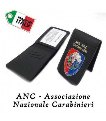 Portafoglio Vega Holster 1WE125 con placca in metallo ANC associazione nazionale carabinieri pattina estraibile