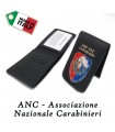 Vega Holster 1WE125 wallet with metal plate ANC national association of carabinieri removable flap