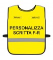 Personalized YELLOW High Visibility Harness with Blue Green Yellow Fluo Black border - Personalized bodice