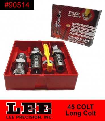 90514 - LEE Precision 3 DIES SET 45COLT CARBIDE Long Colt