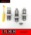 Lee 3 dies set 45 acp carbide 90513
