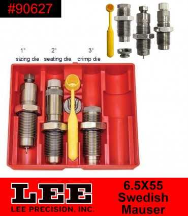 90627 - LEE Precision Pacesetter 3 Dies 6,5X55 swedish mauser kit