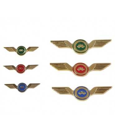 Spilla ALI Brevetto Guida Veloce Auto BLU VERDE ROSSO Camicia Giacca