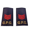 Coppia tubolari ricamati Grado ASSISTENTE CAPO Guardie Giurate GPG vigilanza