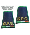 Coppia tubolari GPG ricamati con TRICOLORE Grado AGENTE SEMPLICE Guardia Giurata