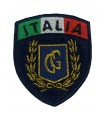 Patch a scudo Fregio Guardia Giurata con alloro e tricolore Italia scudetto con velcro