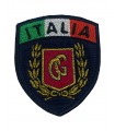 Patch a scudo Fregio Guardia Giurata con alloro e tricolore Italia scudetto con velcro