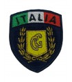 Patch a scudo Fregio Guardia Giurata con alloro e tricolore Italia scudetto con velcro