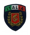 Patch a scudo Fregio Guardia Giurata con alloro e tricolore Italia scudetto con velcro