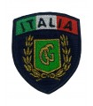 Patch a scudo Fregio Guardia Giurata con alloro e tricolore Italia scudetto con velcro