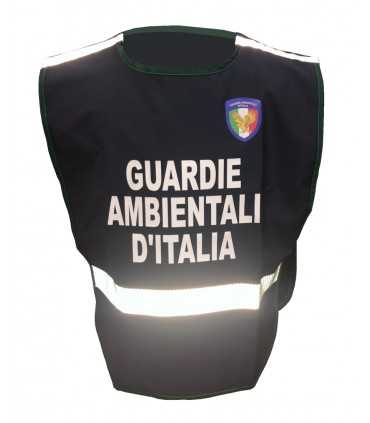 Corpetto Pettorina GADIT Guardie Ambientali d'ITALIA con banda rifrangente G.A.D.IT