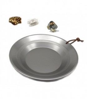 Padella rigata Estwing da 30 cm in acciaio per setaccio minerali