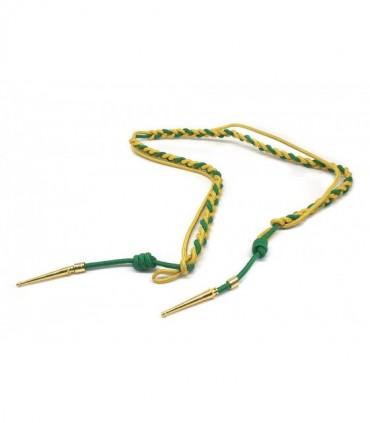 Cordone di rappresentanza verde oro per uniforme o divisa