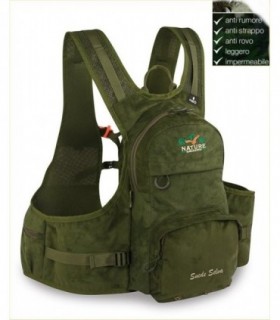 Zaino Gilet Trisacca Nature Suede Selva verde