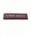 Scritta Guardia Giurata con strip in materiale plastificato