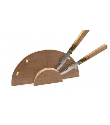 Espositore in legno per 4 coltelli