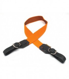 Bretella Delfiero in tela arancione 40 mm