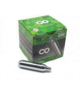 Bomboletta CO2 Liss per pistola aria compressa 25 pezzi
