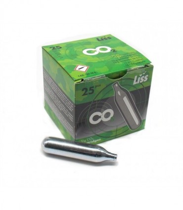 Bomboletta CO2 Liss per pistola aria compressa 25 pezzi
