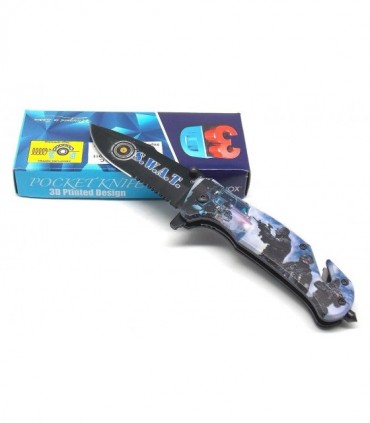 Coltello SWAT Albainox da soccorso manico in alluminio