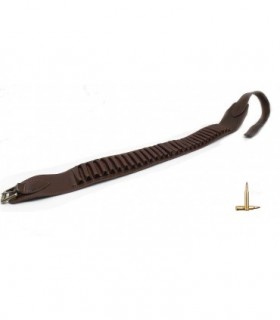 Cartuccera Delfiero cuoio per carabina calibro 30 06 e similari